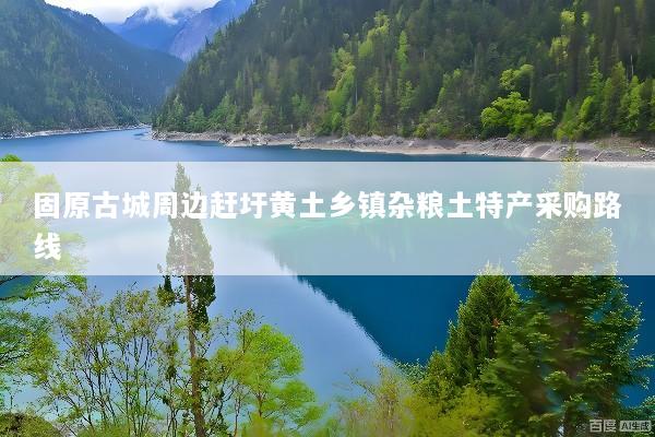 固原古城周边赶圩黄土乡镇杂粮土特产采购路线