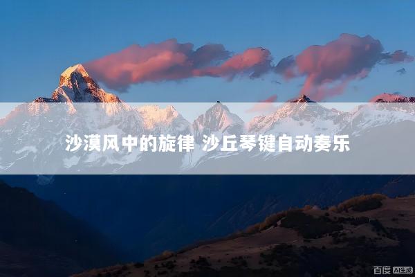 沙漠风中的旋律 沙丘琴键自动奏乐